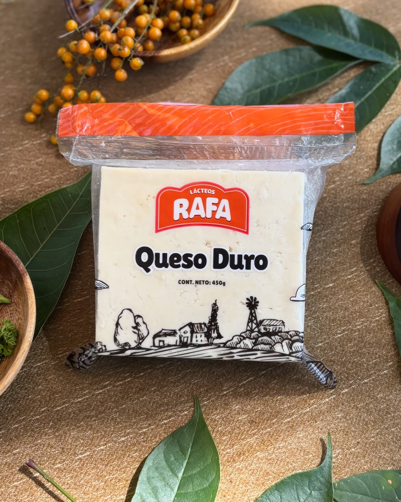 Queso duro Lácteos Rafa, porción de 450 g