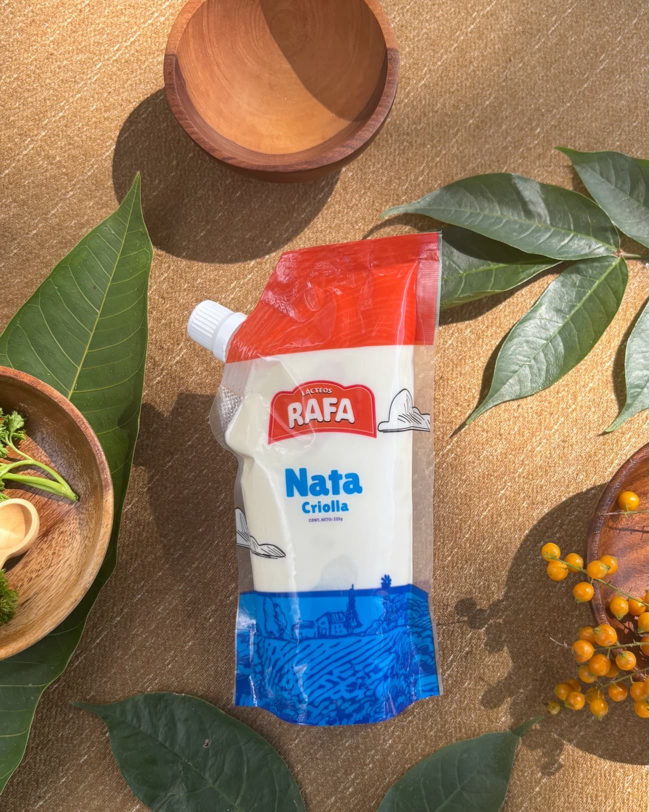 Nata criolla Lácteos Rafa, doypack de 225 g